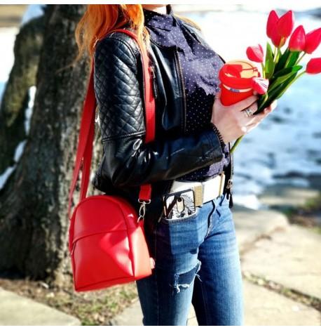 Маленький рюкзак-сумка Rainbow (червоний)