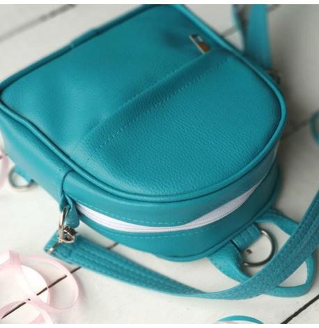 Маленький рюкзак-сумка Rainbow (блакитний)