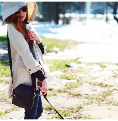 Маленький рюкзак-сумка Rainbow (чорний)