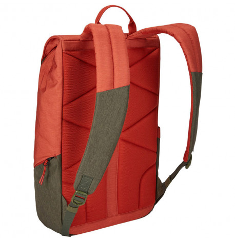 Рюкзак Thule Lithos 16L Backpack Rooibos-Forest Night с отделением для ноутбука (красный-хаки)