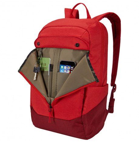 Рюкзак Thule Lithos 20L Backpack Lava-Red Feather с отделением для ноутбука (красный)