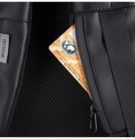 Рюкзак для ручної поклажі Wascobags Verona VL Black / Red (40х30х20) - WizzAir / Ryanair 