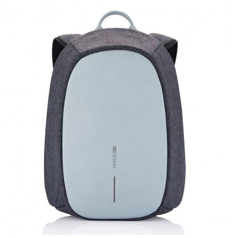 Жіночий рюкзак антизлодій із тривожною кнопкою XD Design Bobby Cathy Black (сірий-блакитний)