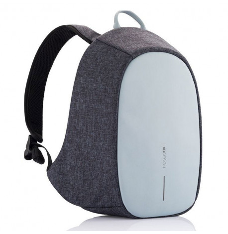 Жіночий рюкзак антизлодій із тривожною кнопкою XD Design Bobby Cathy Black (сірий-блакитний)