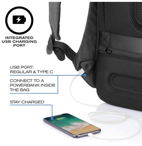 Городской рюкзак антивор XD Design Bobby Pro Black (черный)