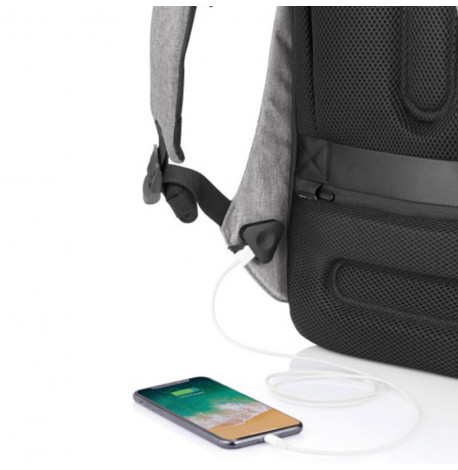 Міський рюкзак антизлодій XD Design Bobby Pro Grey (сірий-чорний)