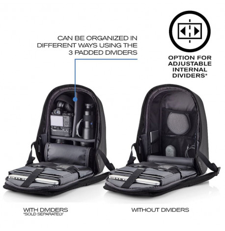 Городской рюкзак антивор XD Design Bobby Hero Black (черный)