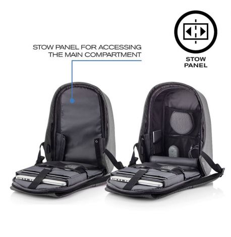 Міський рюкзак антизлодій XD Design Bobby Hero Grey (сірий-чорний)