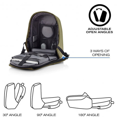 Міський рюкзак антизлодій XD Design Bobby Hero Green (зелений)