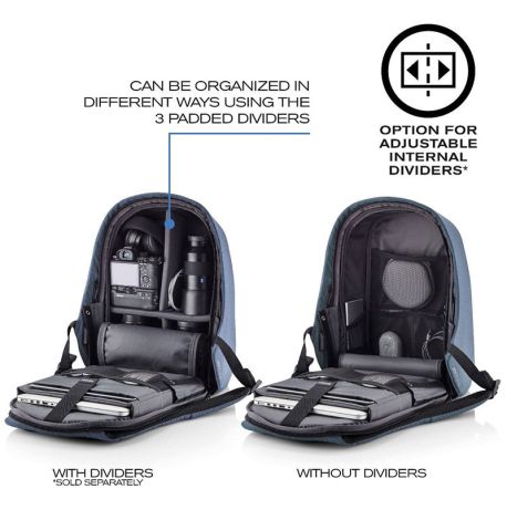 Міський рюкзак антизлодій XD Design Bobby Hero Light Blue (блакитний)