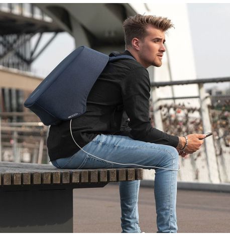 Міський рюкзак антизлодій XD Design Bobby Hero Light Blue (блакитний)