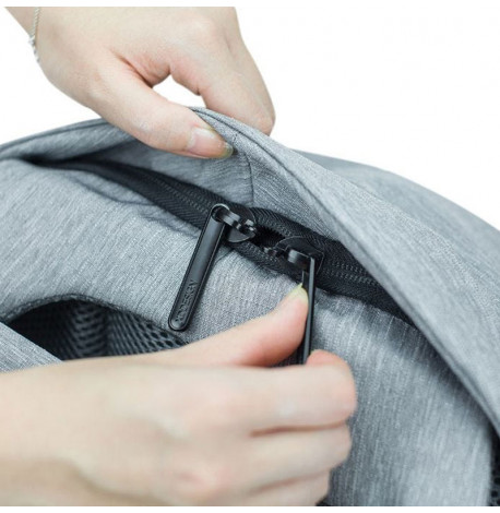 Городской рюкзак антивор XD Design Bobby Compact Pastel Blue (серый-голубой)