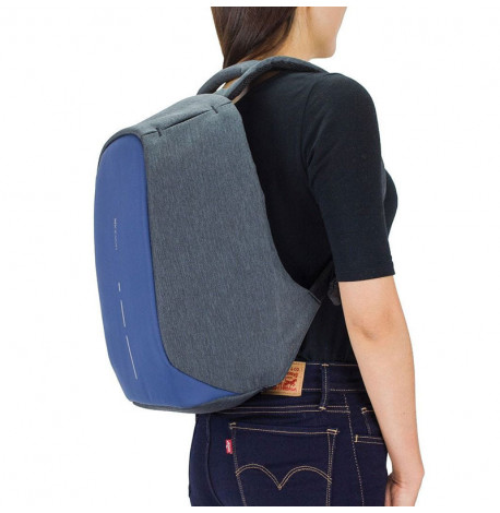 Городской рюкзак антивор XD Design Bobby Compact Diver Blue (синий-черный)
