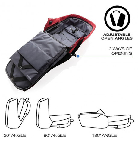 Міський рюкзак антизлодій XD Design Bobby (бордовий-чорний)