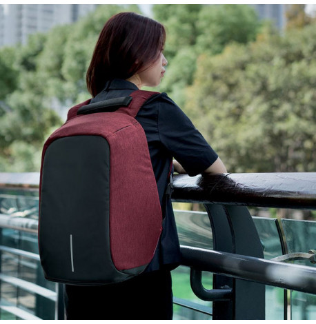 Міський рюкзак антизлодій XD Design Bobby (бордовий-чорний)