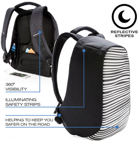 Міський рюкзак антизлодій XD Design Bobby Compact Zebra