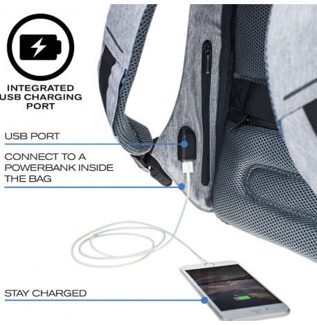 Міський рюкзак антизлодій XD Design Bobby Compact Zebra