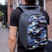 Городской рюкзак антивор XD Design Bobby Compact Camouflage Blue (камуфляжный)