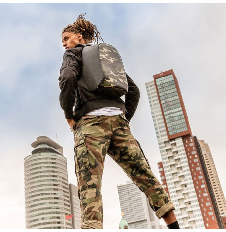 Міський рюкзак антизлодій XD Design Bobby Compact Camouflage Green (камуфляжний)