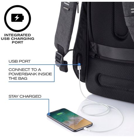 Міський рюкзак антизлодій XD Design Bobby Hero Small Black (чорний)