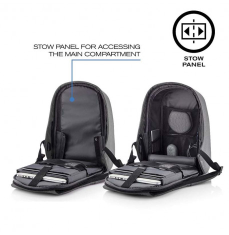 Міський рюкзак антизлодій XD Design Bobby Hero Small Grey (сірий-чорний)