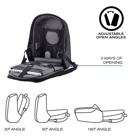 Міський рюкзак антизлодій XD Design Bobby Hero XL Black (чорний)