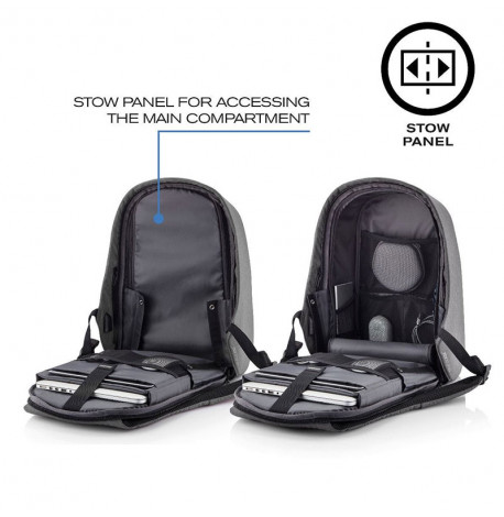 Міський рюкзак антизлодій XD Design Bobby Hero XL Grey (сірий-чорний)