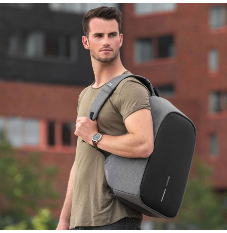 Міський рюкзак антизлодій XD Design Bobby Hero XL Grey (сірий-чорний)