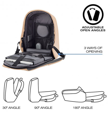 Міський рюкзак антизлодій XD Design Bobby Hero Spring Peach (персиковий)