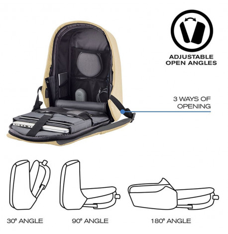 Городской рюкзак антивор XD Design Bobby Hero Spring Khaki (кремовый)