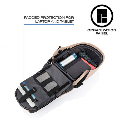 Городской рюкзак антивор XD Design Bobby Hero Spring Khaki (кремовый)