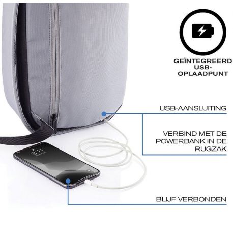 Рюкзак антизлодій на одній лямці XD Design Bobby Sling Grey (сірий)