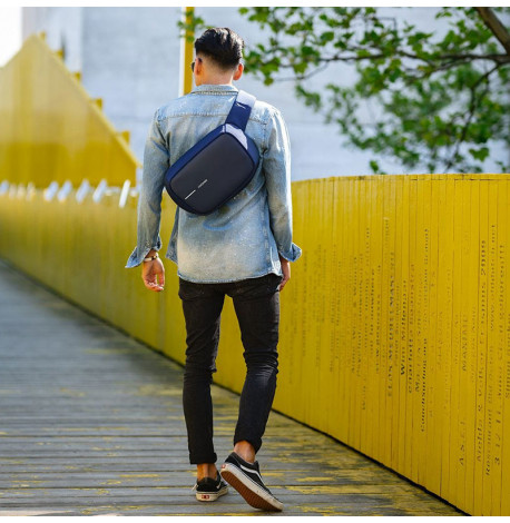 Рюкзак антизлодій на одній лямці XD Design Bobby Sling Navy (темно-синій)