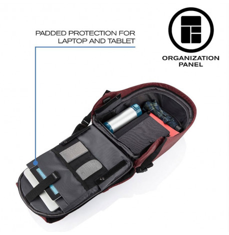 Міський рюкзак антизлодій XD Design Bobby Hero Small Red (червоний)