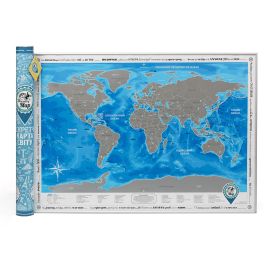 Скретч-карта світу Discovery Map World Silver (українська мова) в тубусі