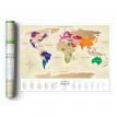 Скретч-карта мира Travel Map Gold (украинский язык) в тубусе