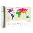 Скретч-карта мира Travel Map Gold (украинский язык) в тубусе