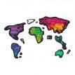 Магнітна скретч-карта світу Travel Map Magnetic World (англійська мова) в коробці