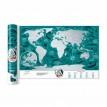 Скретч-карта світу Travel Map Marine World (англійська мова) в тубусі