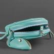 Женская кожаная сумка "Бон-бон" (бирюзовая)
