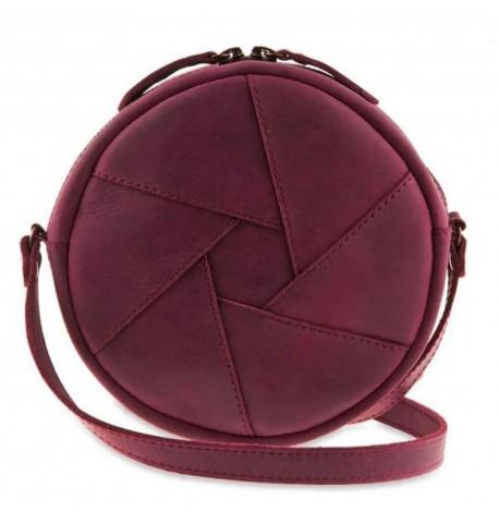 Жіноча шкіряна сумка "Бон-бон" (бордова) шкіра Crazy Horse