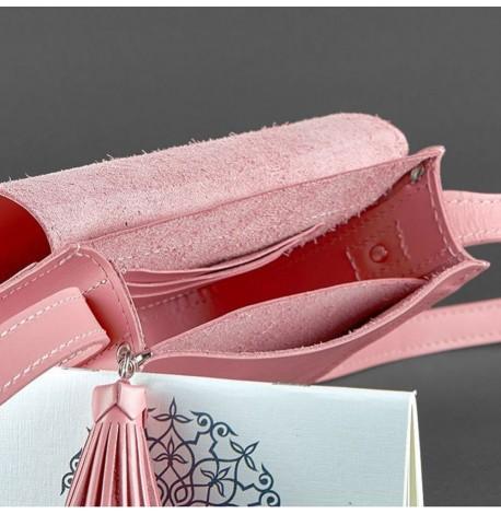 Женская кожаная сумка "Лилу" (розовая)