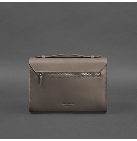 Женская кожаная сумка-кроссбоди Lola (темно-бежевая)