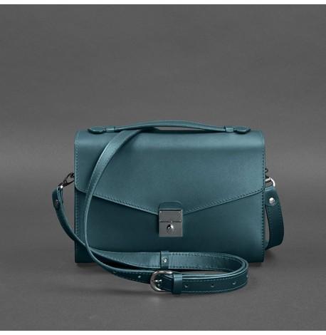 Женская кожаная сумка-кроссбоди Lola (зеленая)