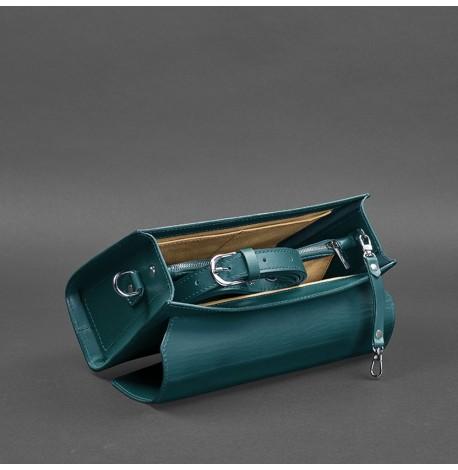 Женская кожаная сумка-кроссбоди Lola (зеленая)