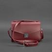 Женская кожаная сумка-кроссбоди Lola (бордовая)
