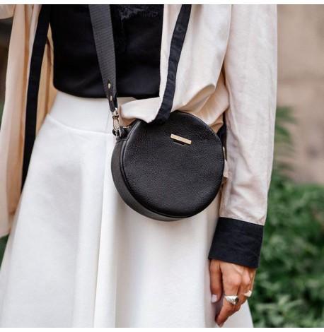 Женская кожаная сумка Tablet (черная)