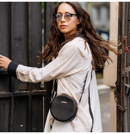 Женская кожаная сумка Tablet (черная)