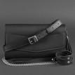 Шкіряна жіноча сумка-трансформер "Еліс" (чорна) шкіра Krast