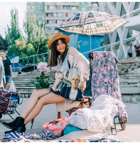 Сумка для пляжу і покупок Grant Wood "American Gothic"